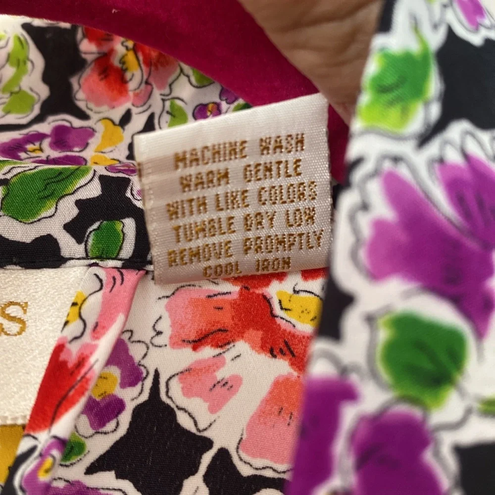 VICTORIA’S SECRET Vintage Multicolor Floral Robe - Picture 5 of 8